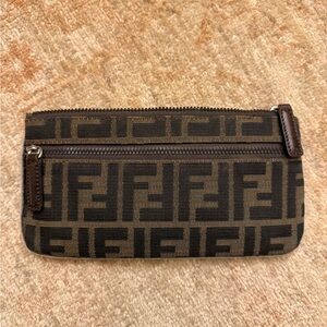 Fendi Black and Brown Pouch